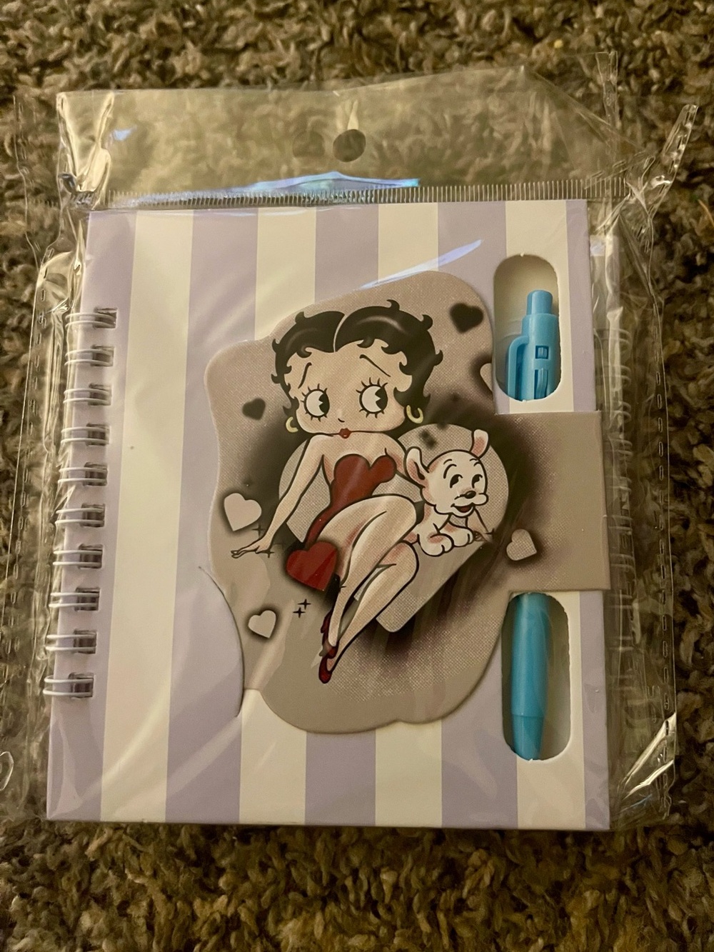 Betty Bop mini spiral Journal & pen